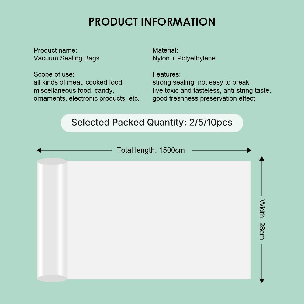Heavy-Duty Vacuum Sealer Roll - 1 Pack