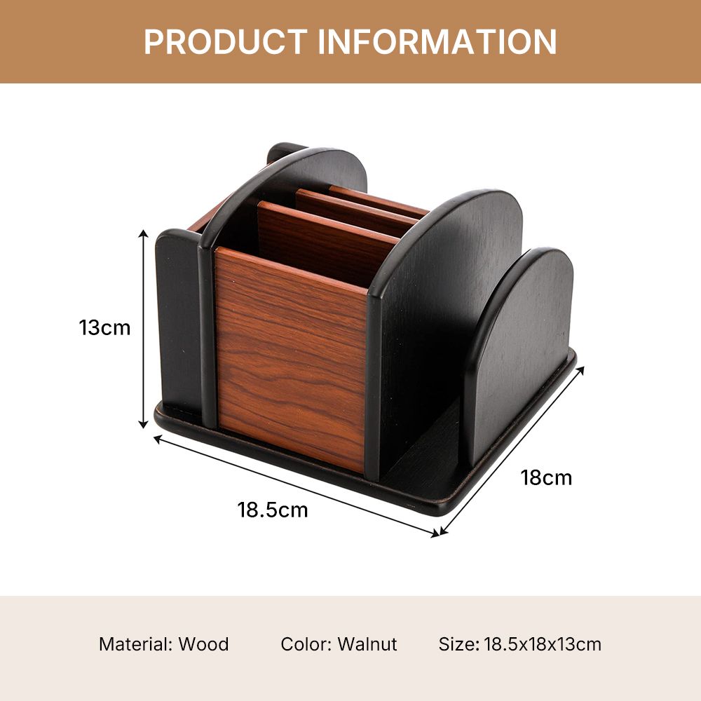 Chenshia Remote Control Organiser,Wooden Desk Organizer
