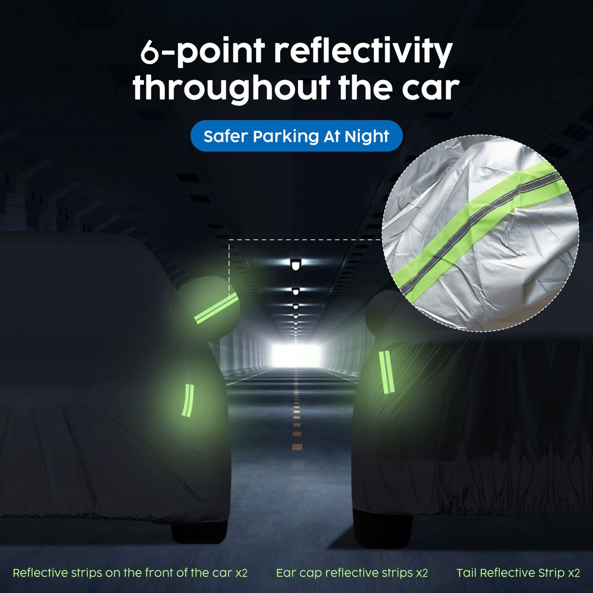 Waterproof Heavy-Duty Car Cover All-Weather Oxford Sun UV Protection