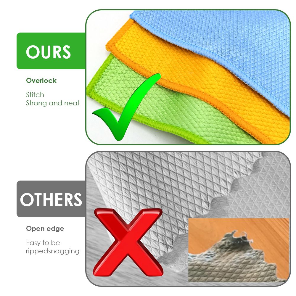 6-Pack Microfibre Glass Polishing Towels