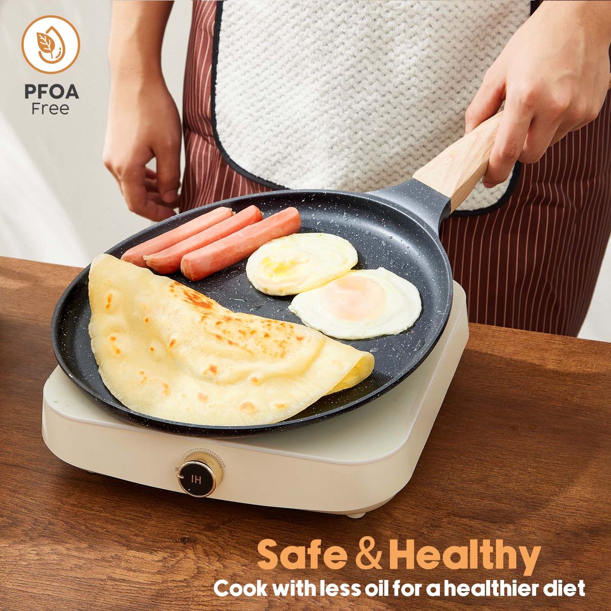 Chenshia 28cm Non-Stick Frying Pan - Pancake & Crepe Pan
