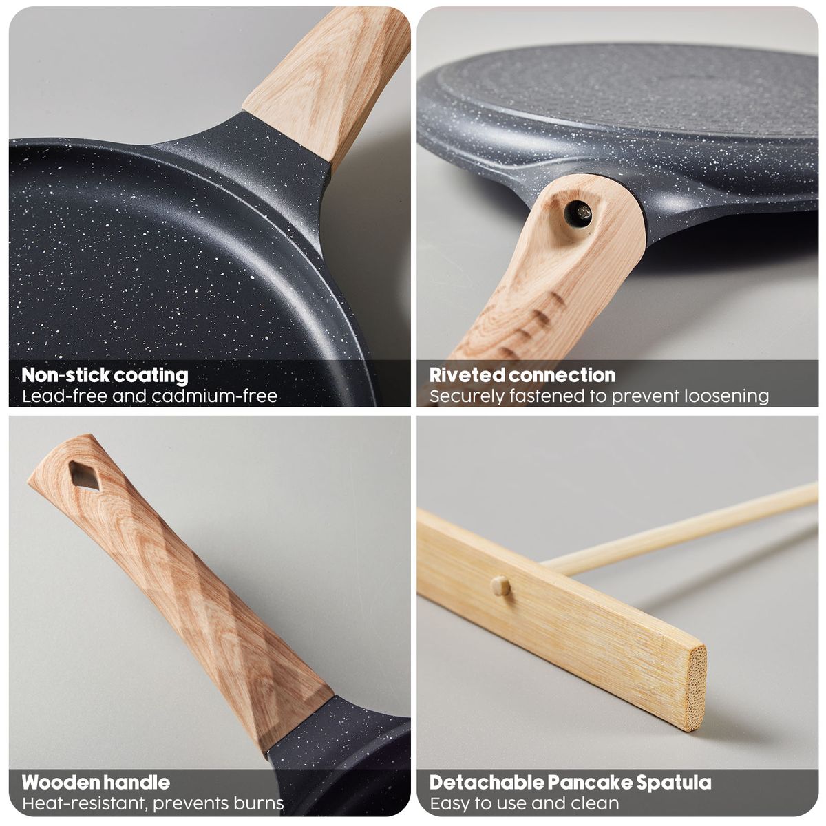 Chenshia 28cm Non-Stick Frying Pan - Pancake & Crepe Pan