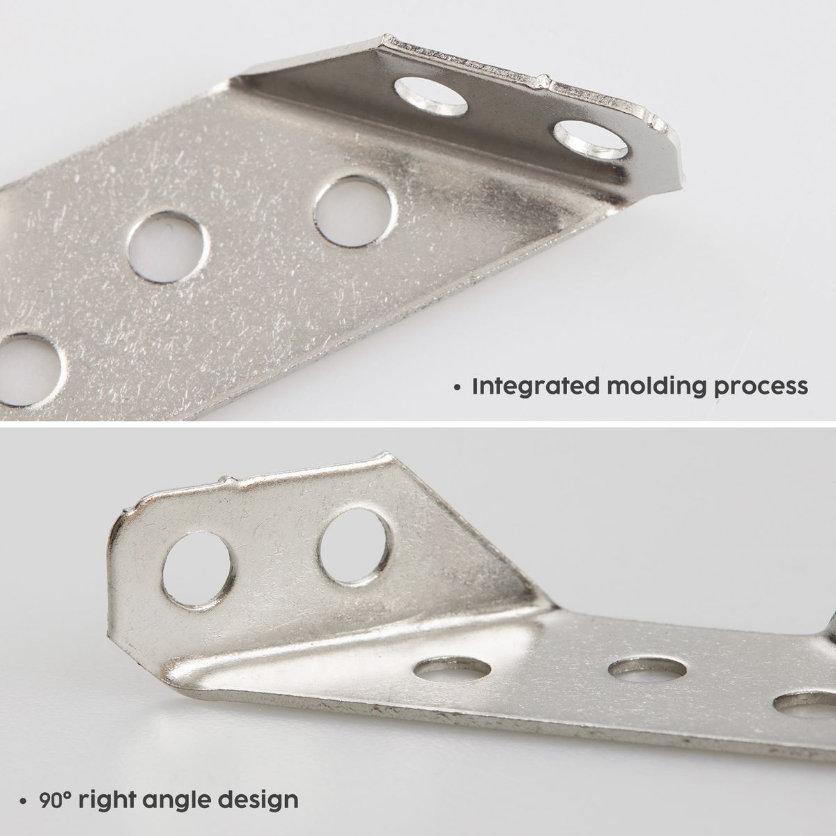 Stainless Steel Heavy Duty Triangular Corner Brackets (4 Pack)