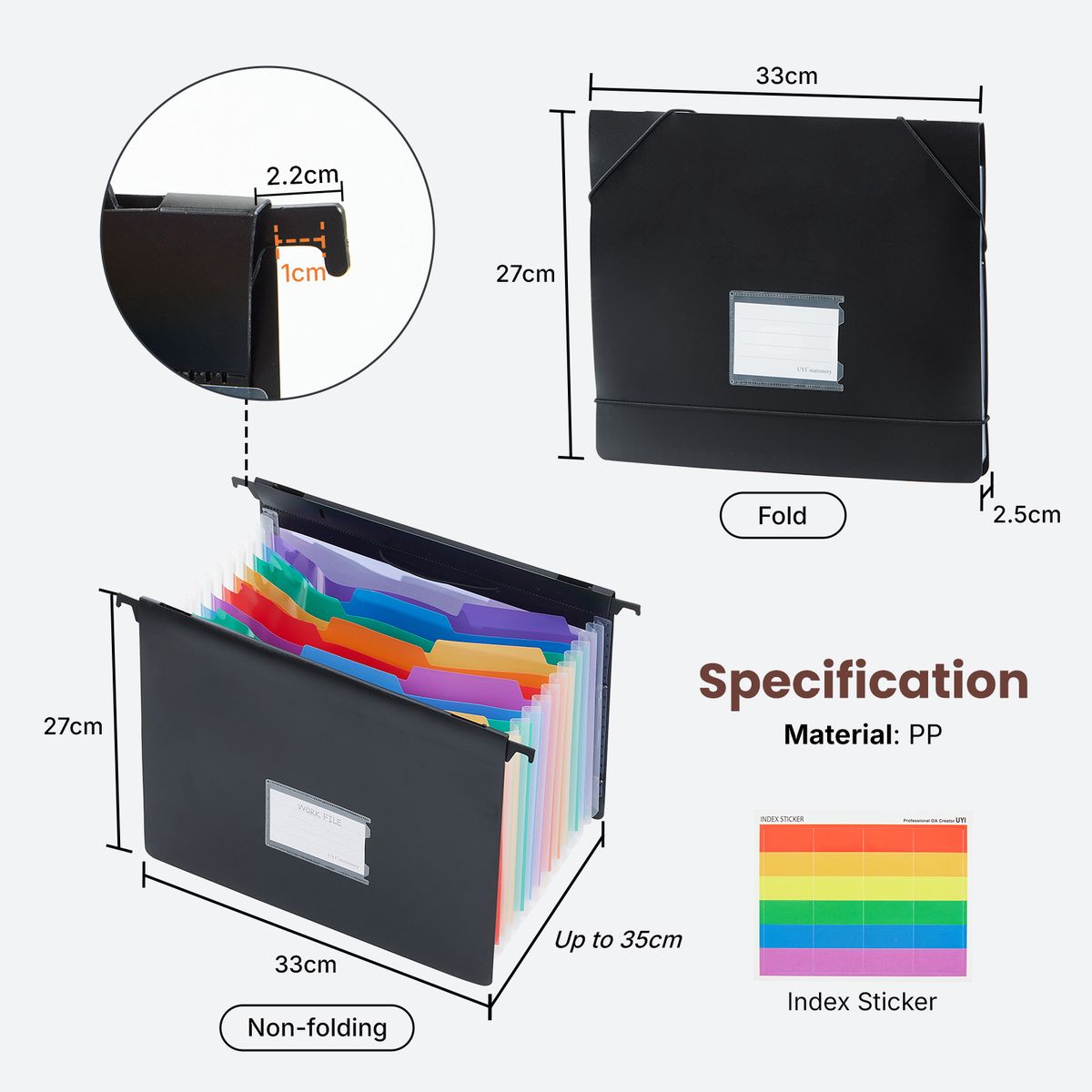13-Pocket Accordion File Organizer