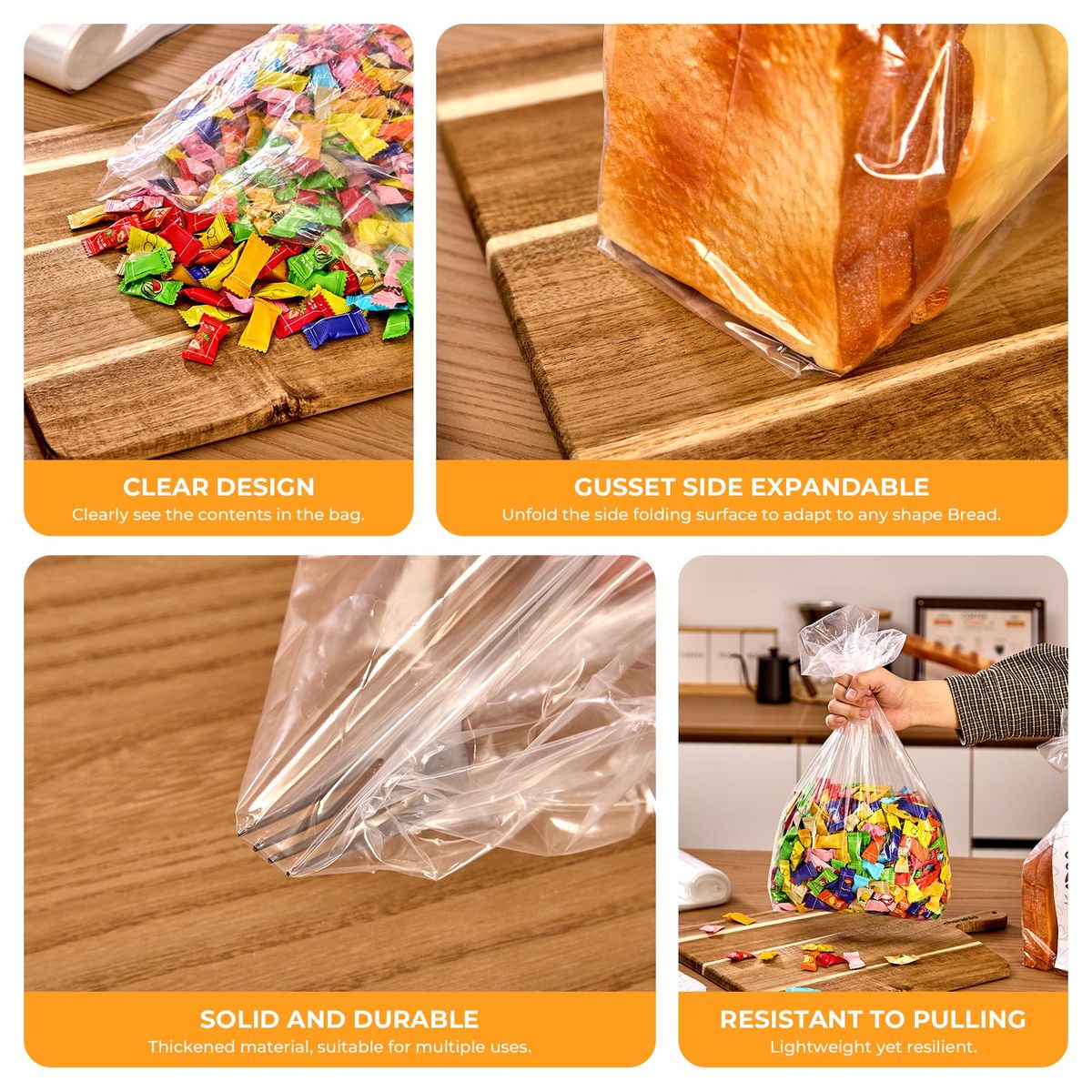 100pcs toast bread bag