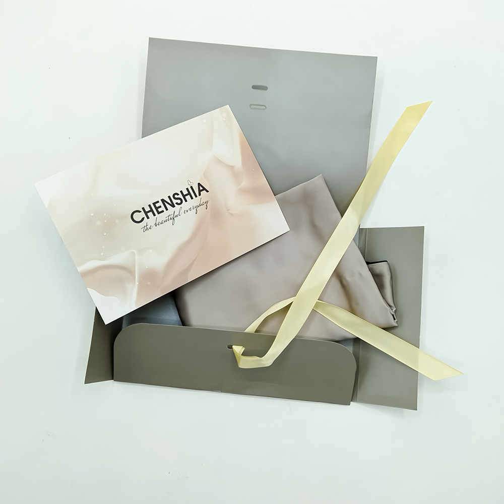 Dark Grey Mulberry Pure Silk Pillowcase Set