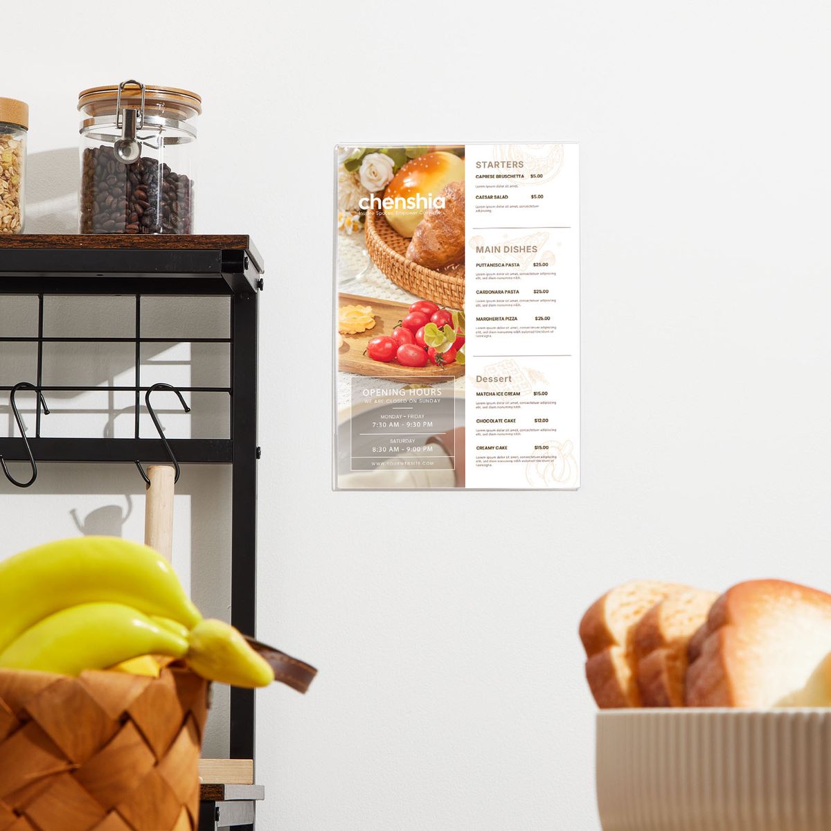 A4 Clear Acrylic Sign Holders (6 Piece)