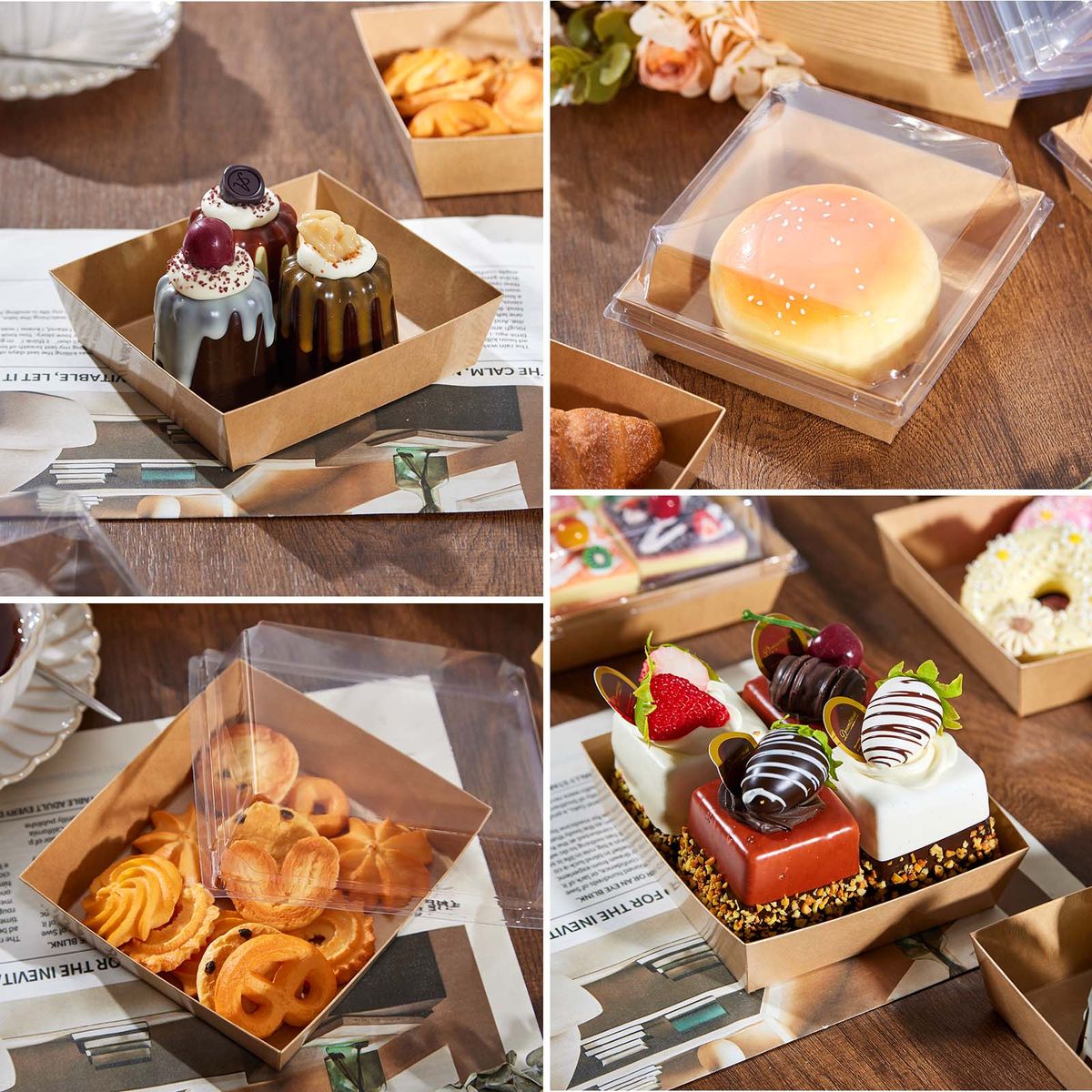 Disposable Takeaway Charcuterie Boxes (50-Pack)