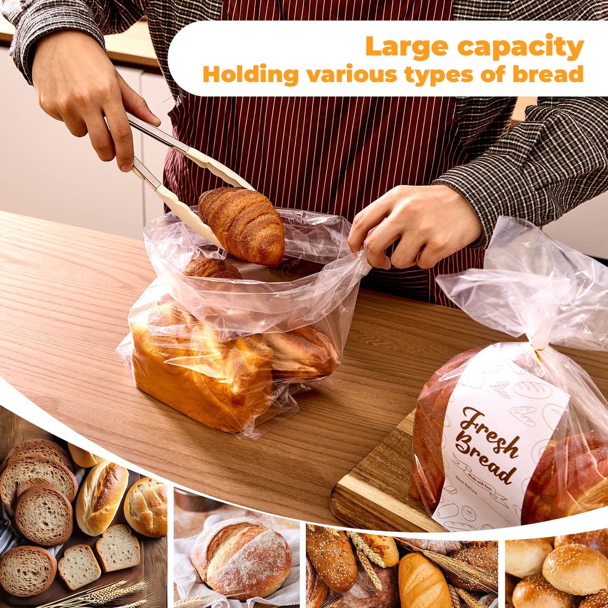 100pcs toast bread bag
