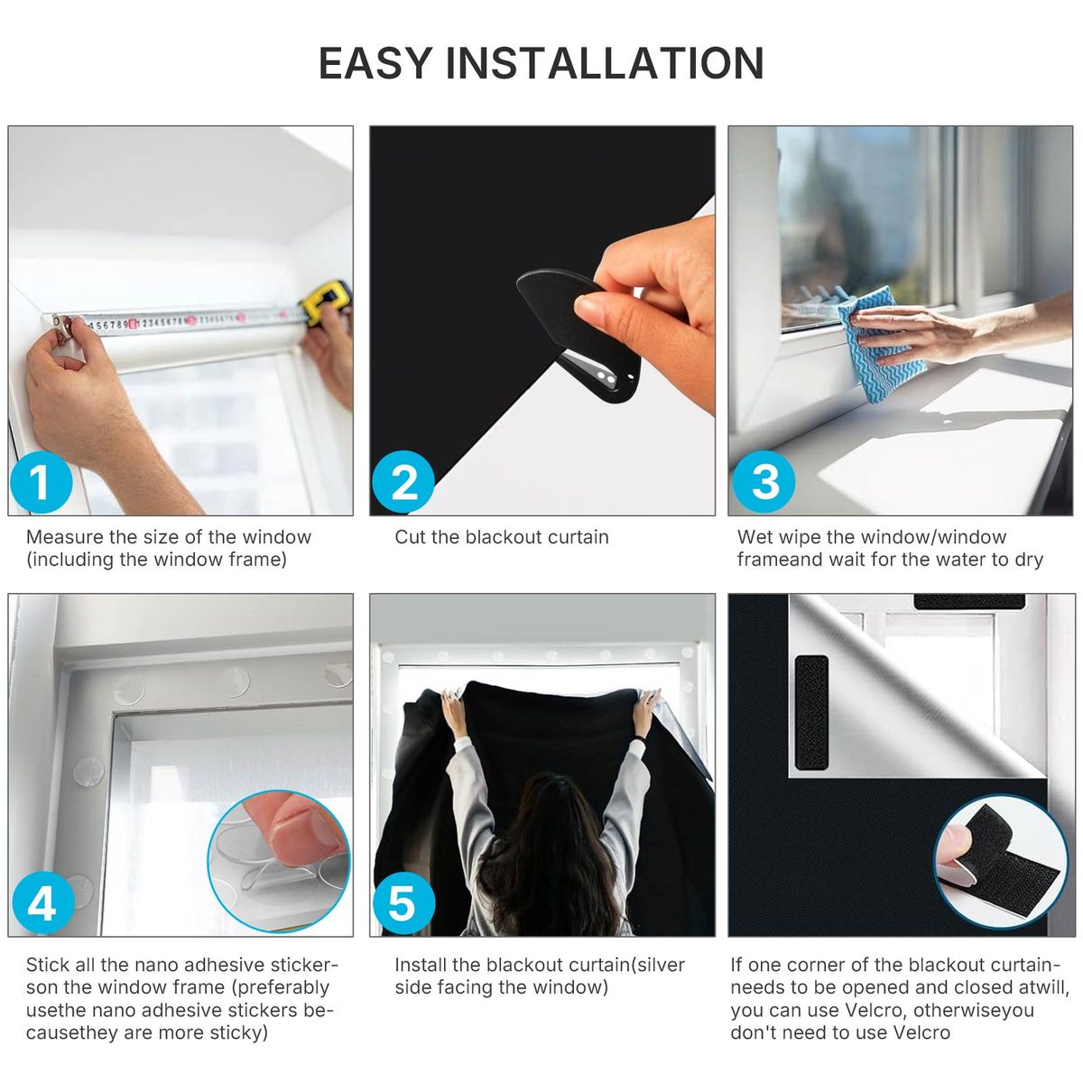 Blackout Window Cover - 1.45m x 3m