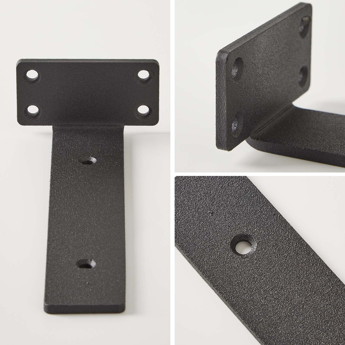 Heavy Duty Floating Shelf Brackets Metal Wall Mount Pack - 6 Pack