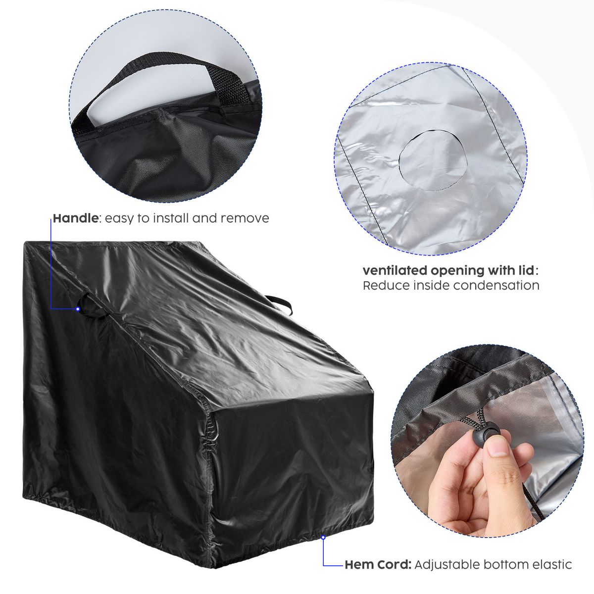 Heavy Duty Outdoor Sofa Cover with Air Vent