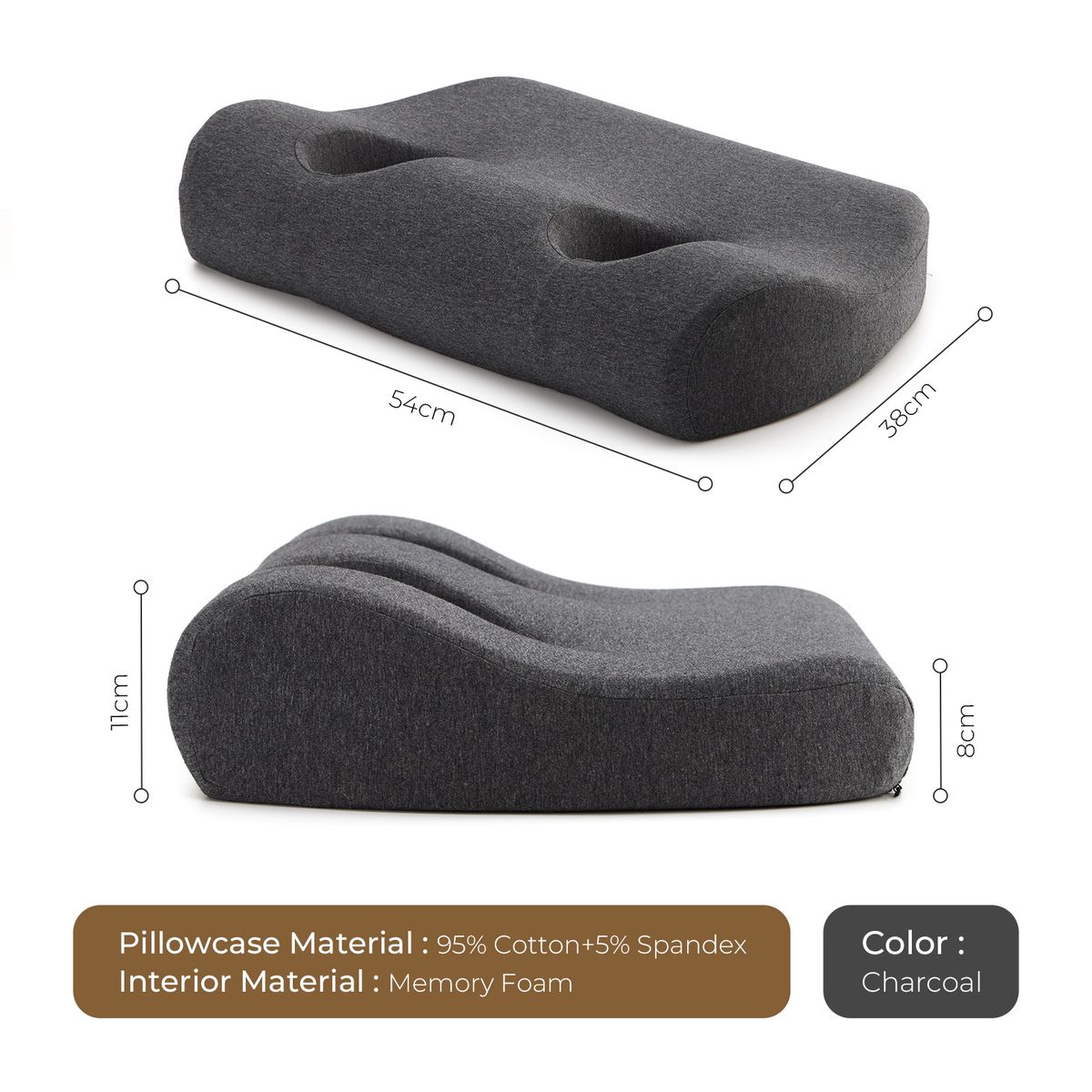 Double-Hole Ear Pillow Side Sleeper - Piercing Recovery Pillow