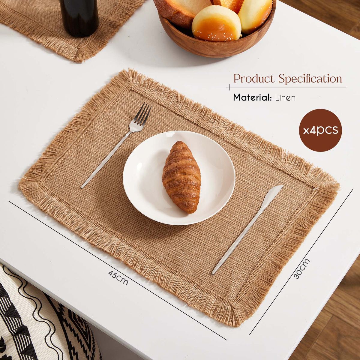 Brown Jute Placemats (4 Piece)