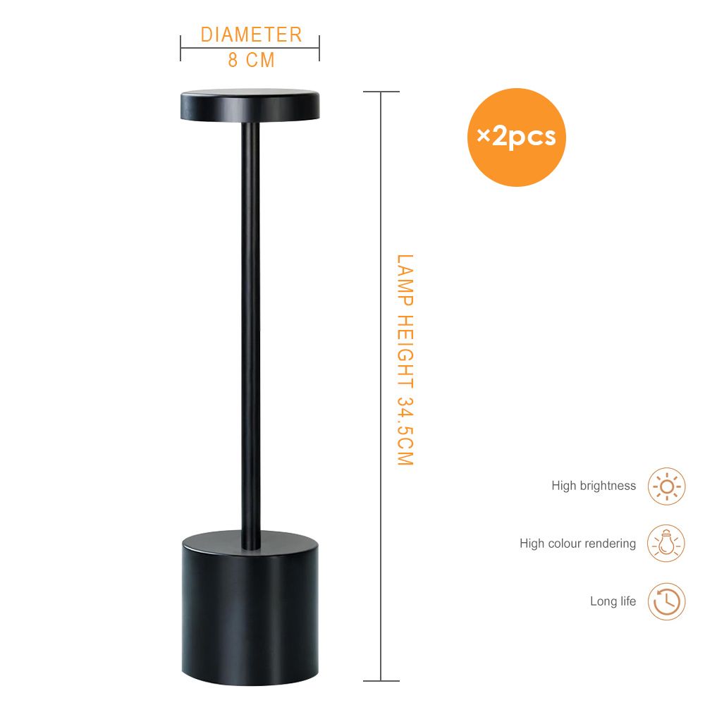 Rechargeable Bedside Lamp Cordless Desk Lamp LED Reading Lamp