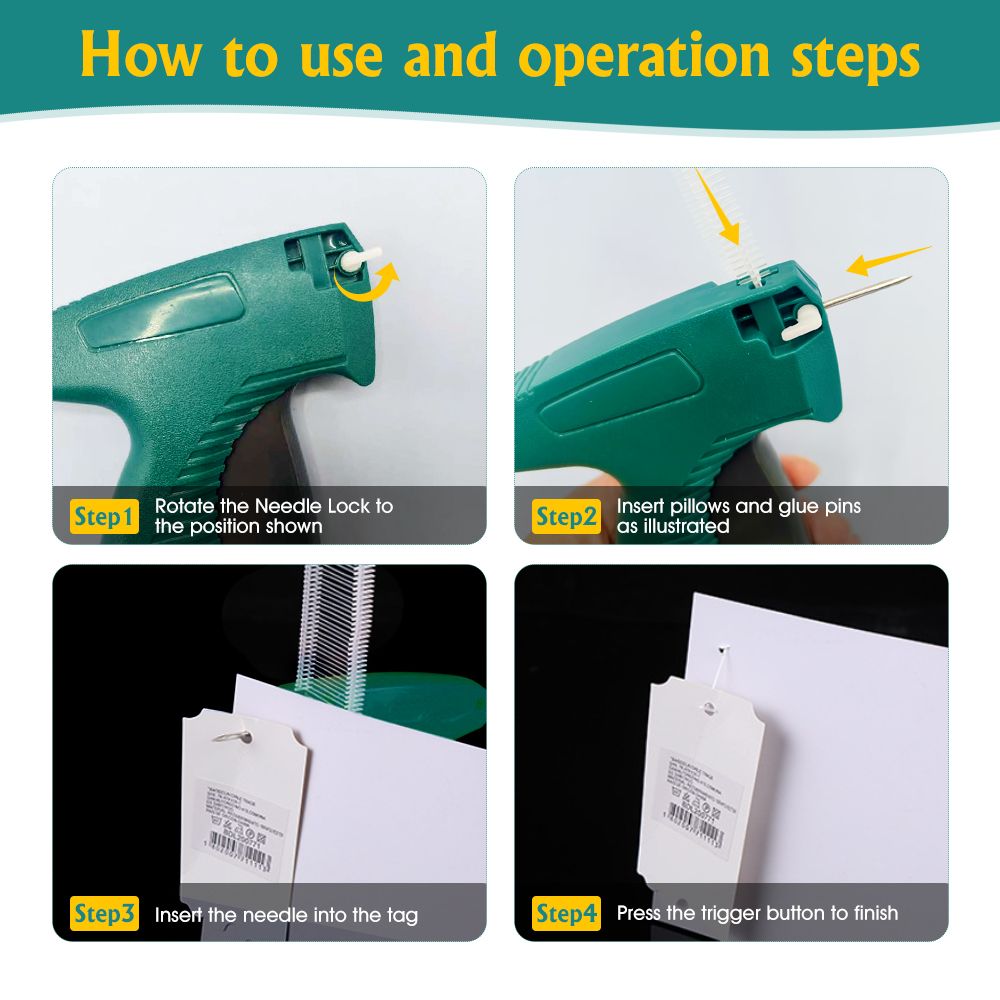 Price Label Applicator Kit Garment Tag Gun