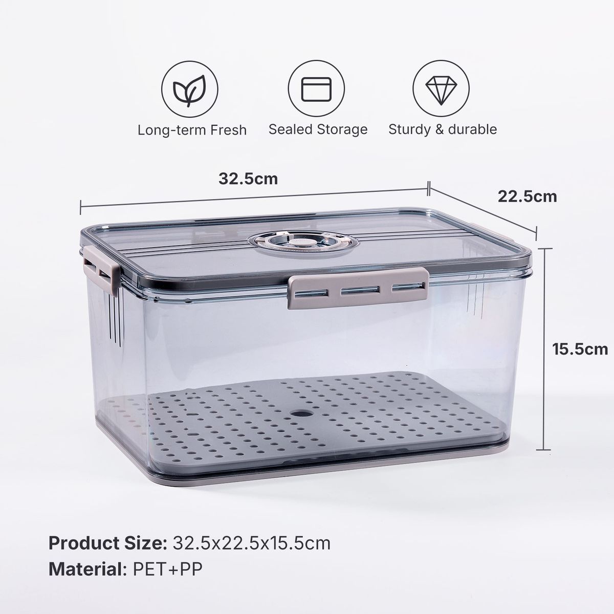 Airtight Bread Container Large Capacity Sourdough Bin