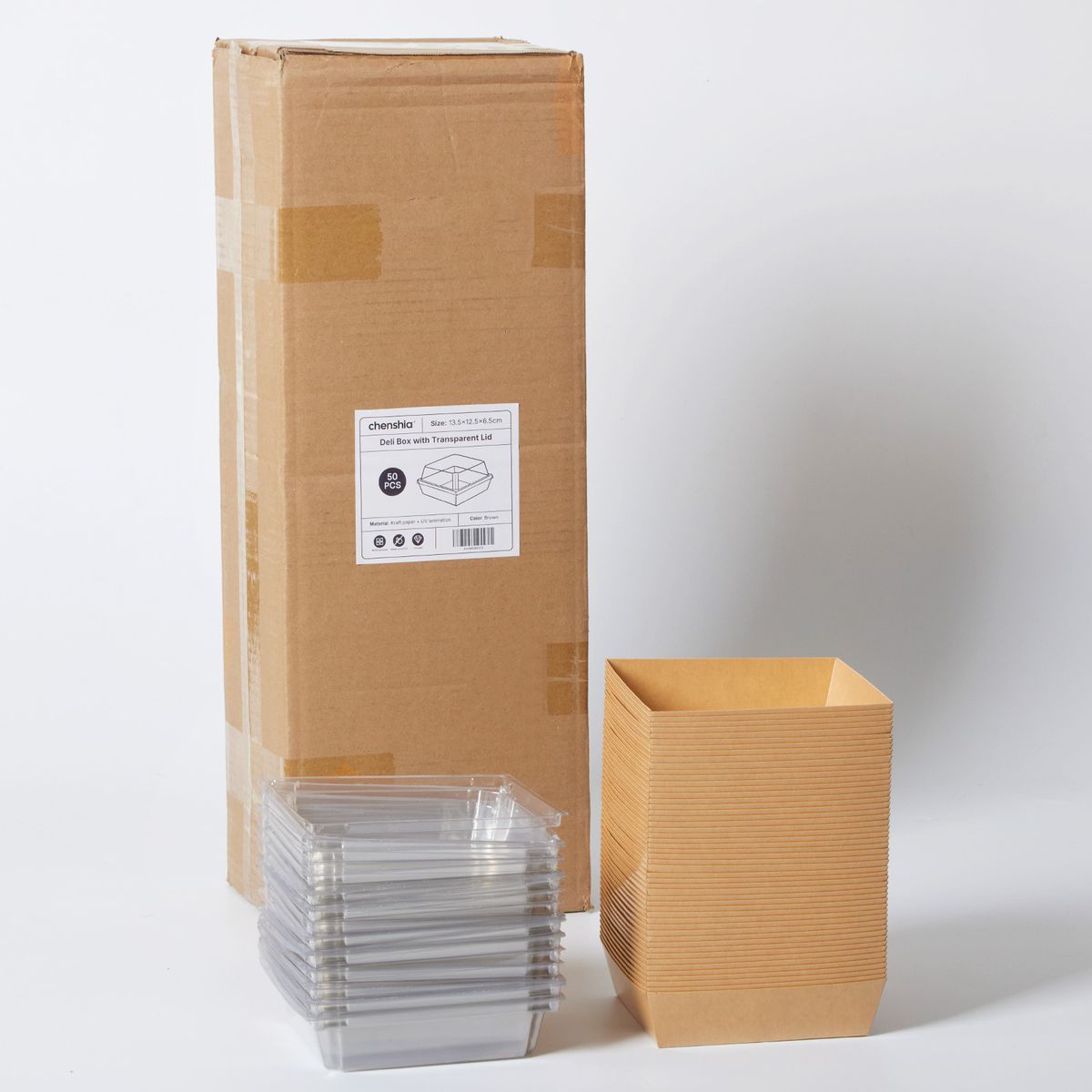Disposable Takeaway Charcuterie Boxes (50-Pack)