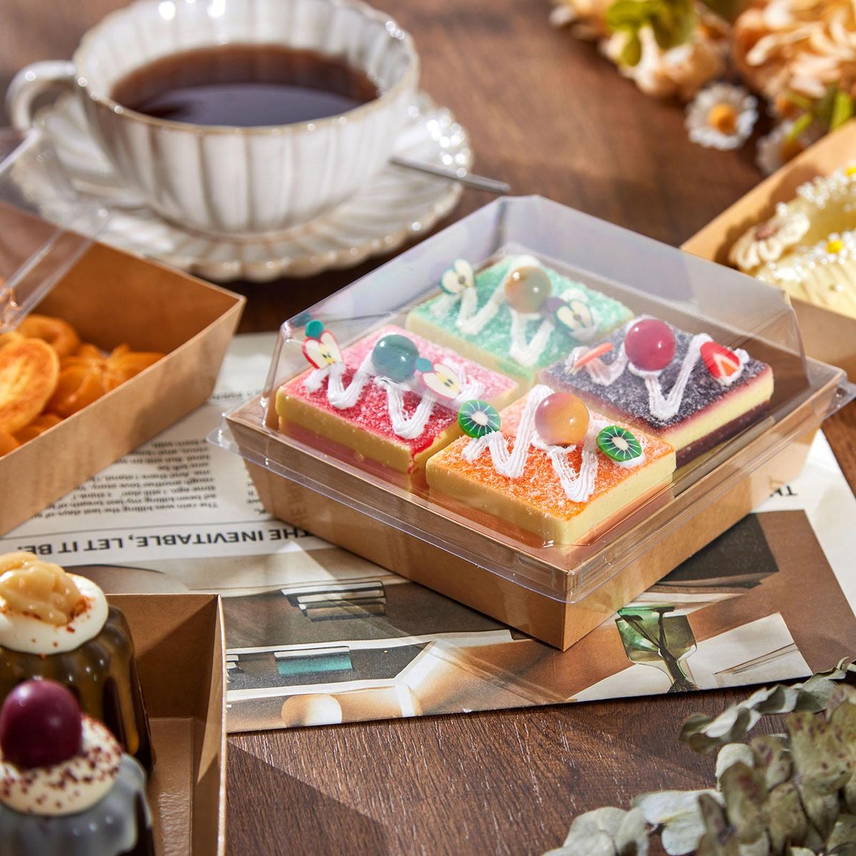 Disposable Takeaway Charcuterie Boxes (50-Pack)