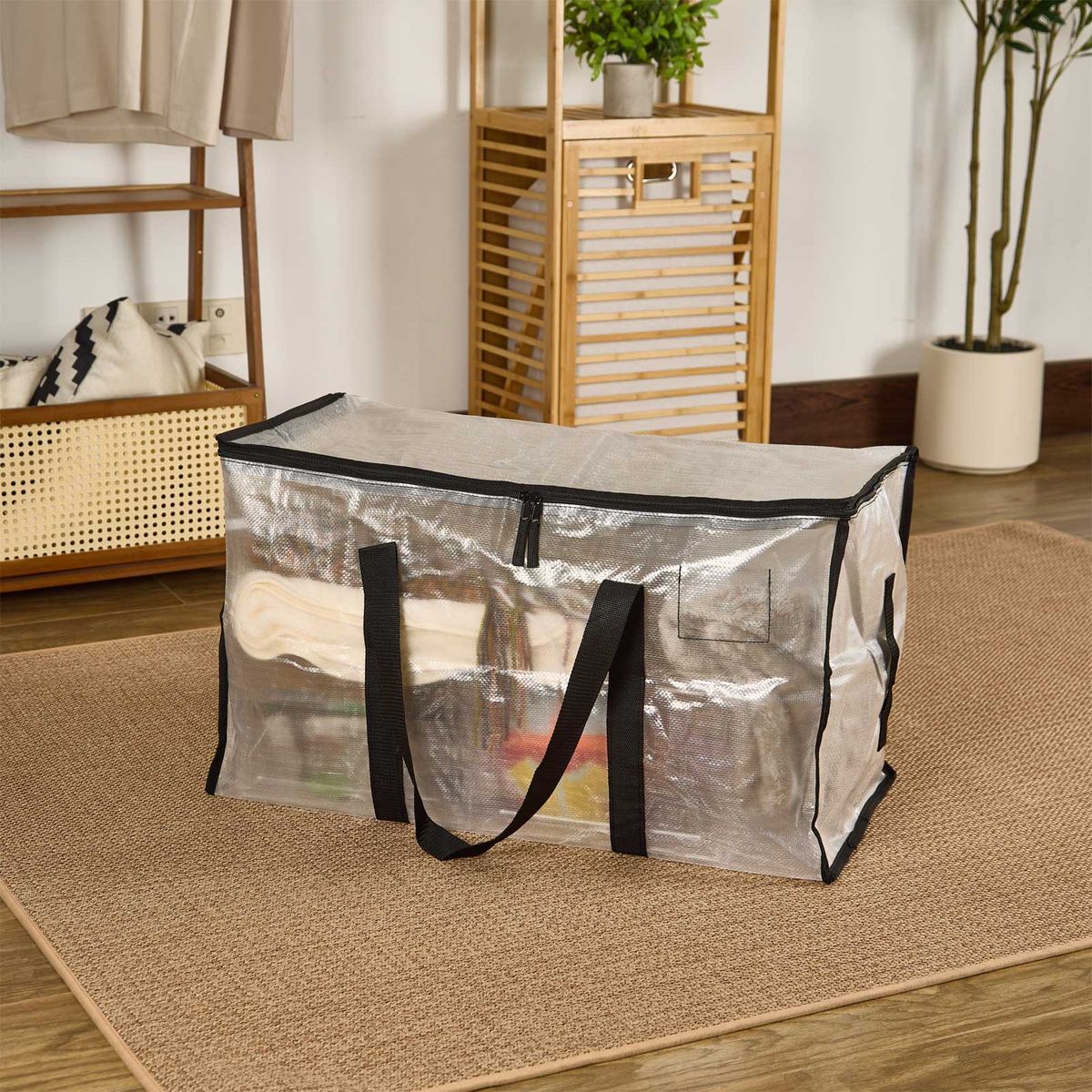 Heavy Duty Moving Bags Waterproof Clothes Storage Bag - 4 Pack