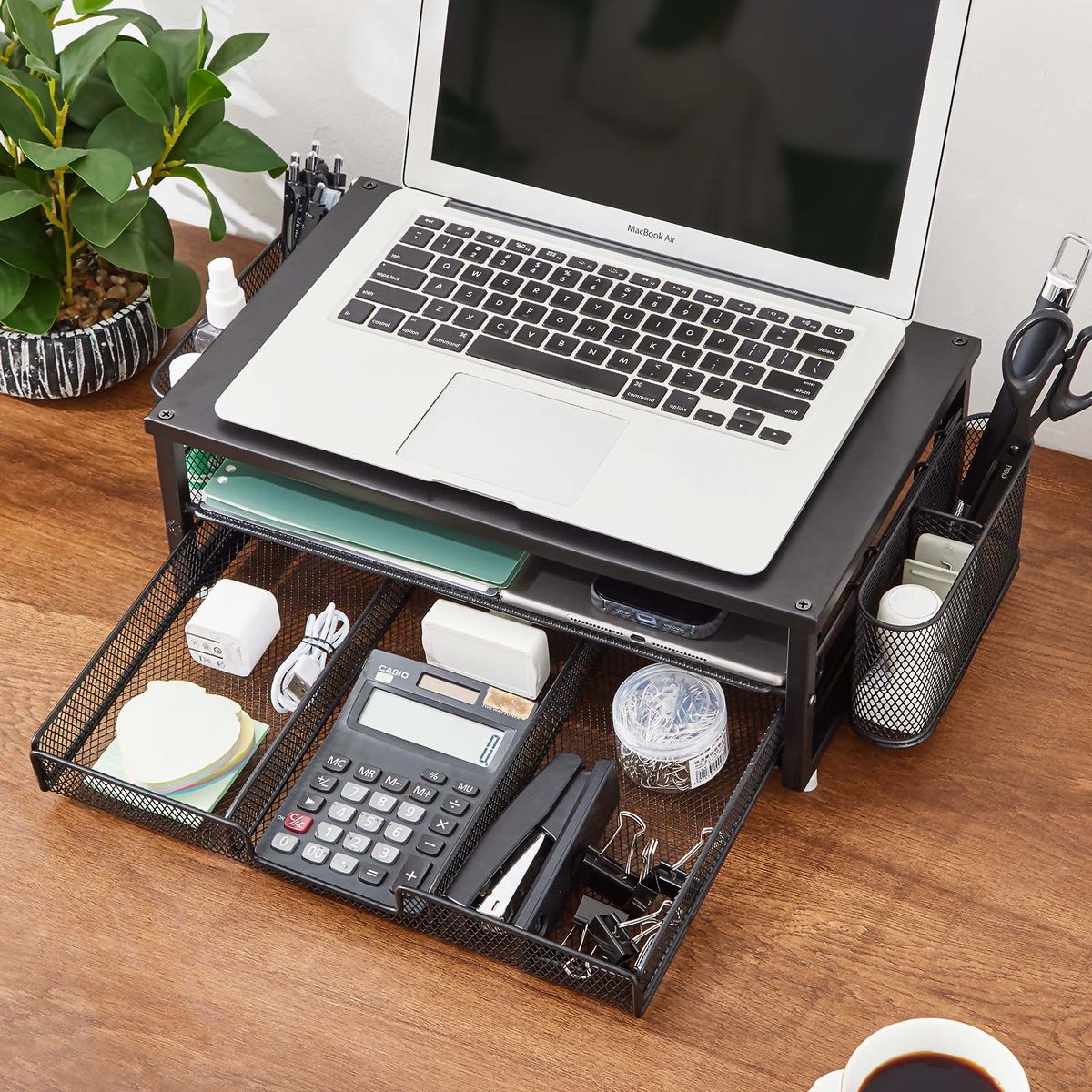 Chenshia 2-Tier Monitor Stand Riser Metal Desk Organizer Home Office & Study