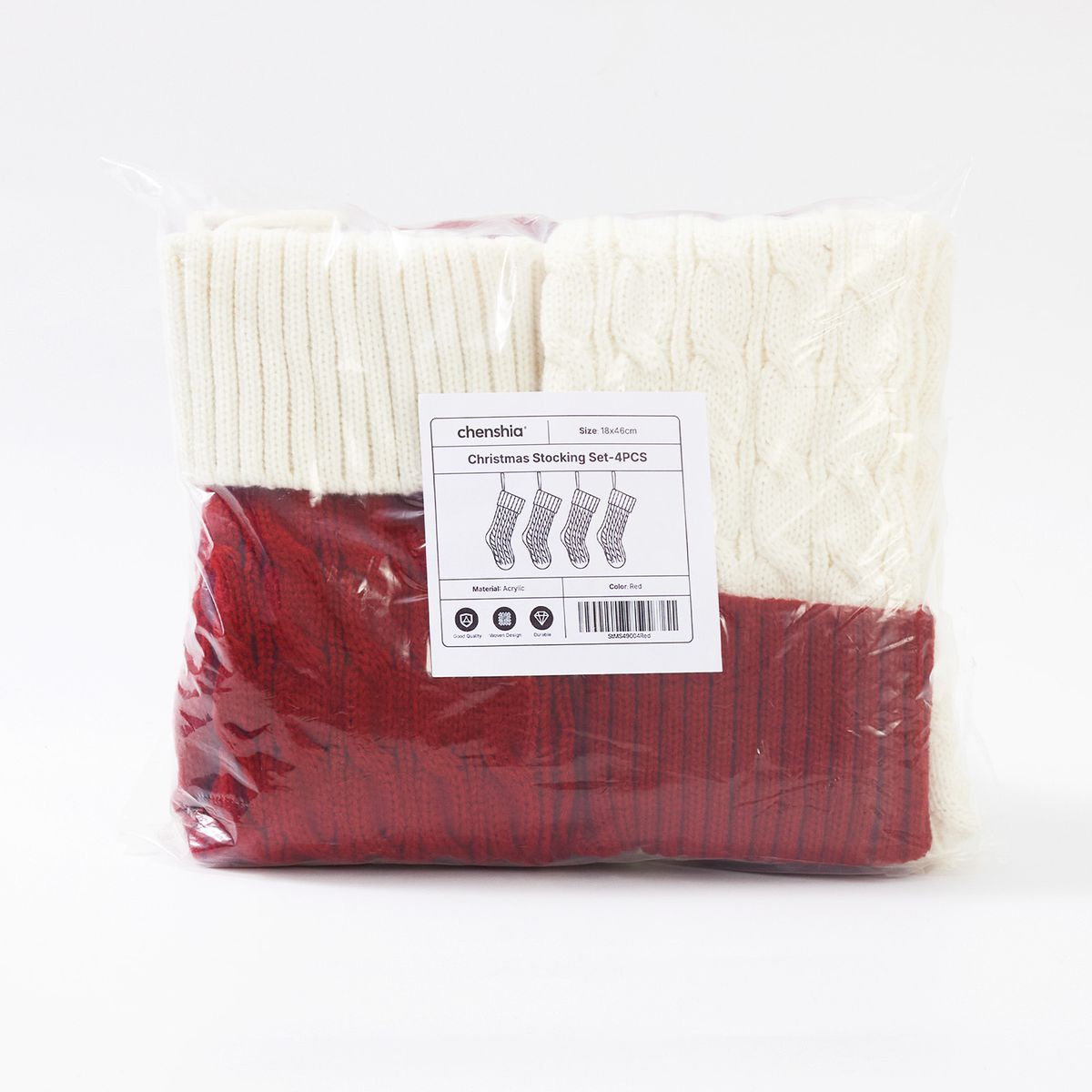 Red Knitted Christmas Stockings