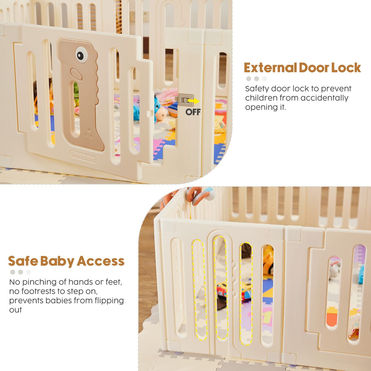 Kids Baby Safety Playpen Large