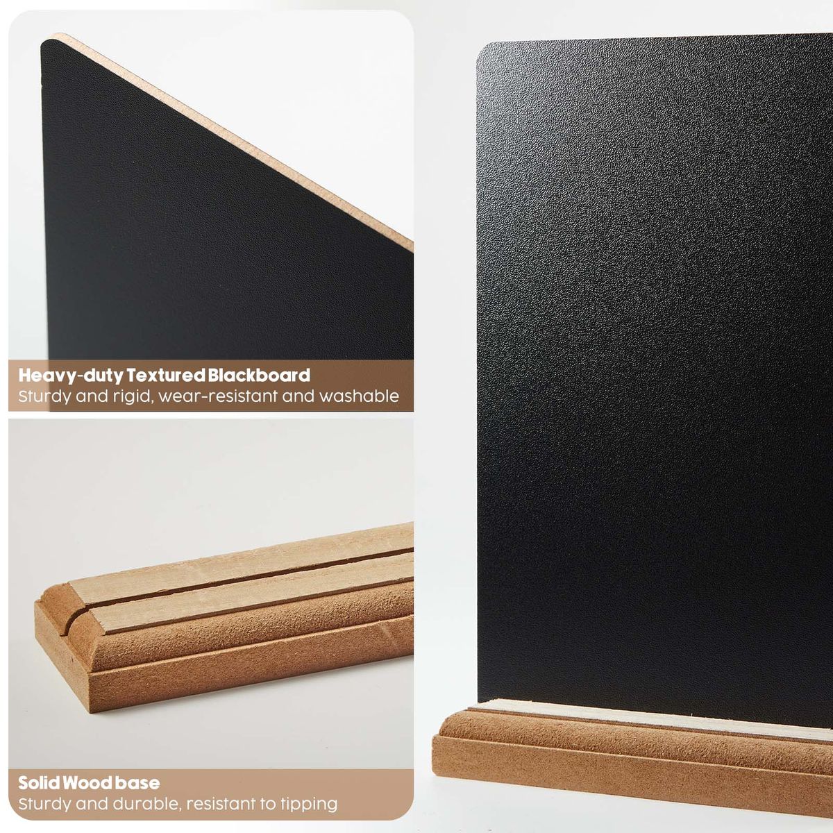Chenshia 5pc Mini Chalkboard Signs - Food Menu Stands