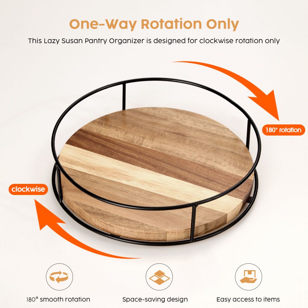 Acacia Wood Countertop Storage Organizer