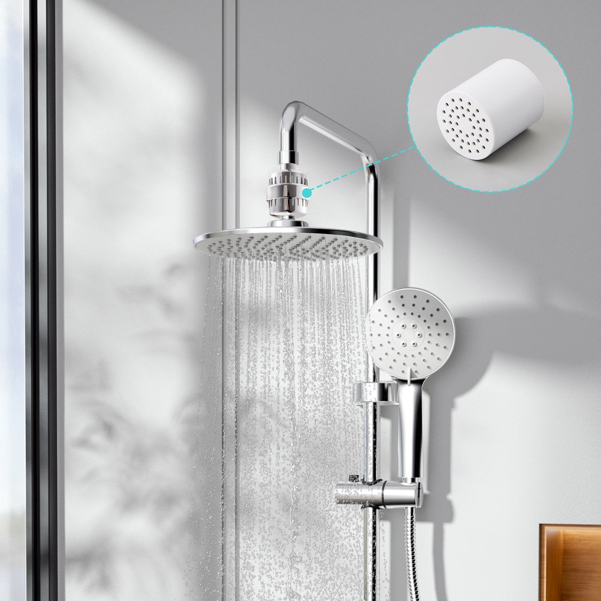 20-Stage Shower Filter Water Purifier - 4pc