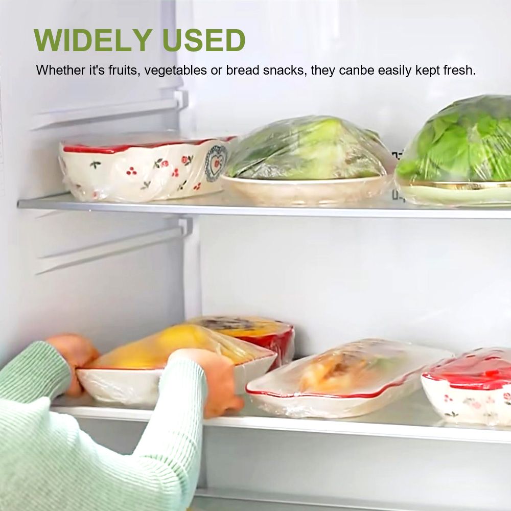 100pcs Reusable Food Storage Bowl Covers Set