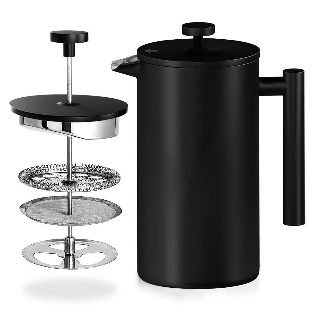 Chenshia 1L Stainless Steel French Press Coffee & Tea Brewer Pot