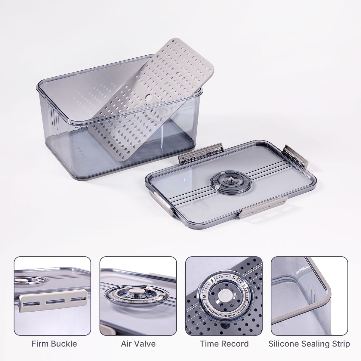 Airtight Bread Container Large Capacity Sourdough Bin