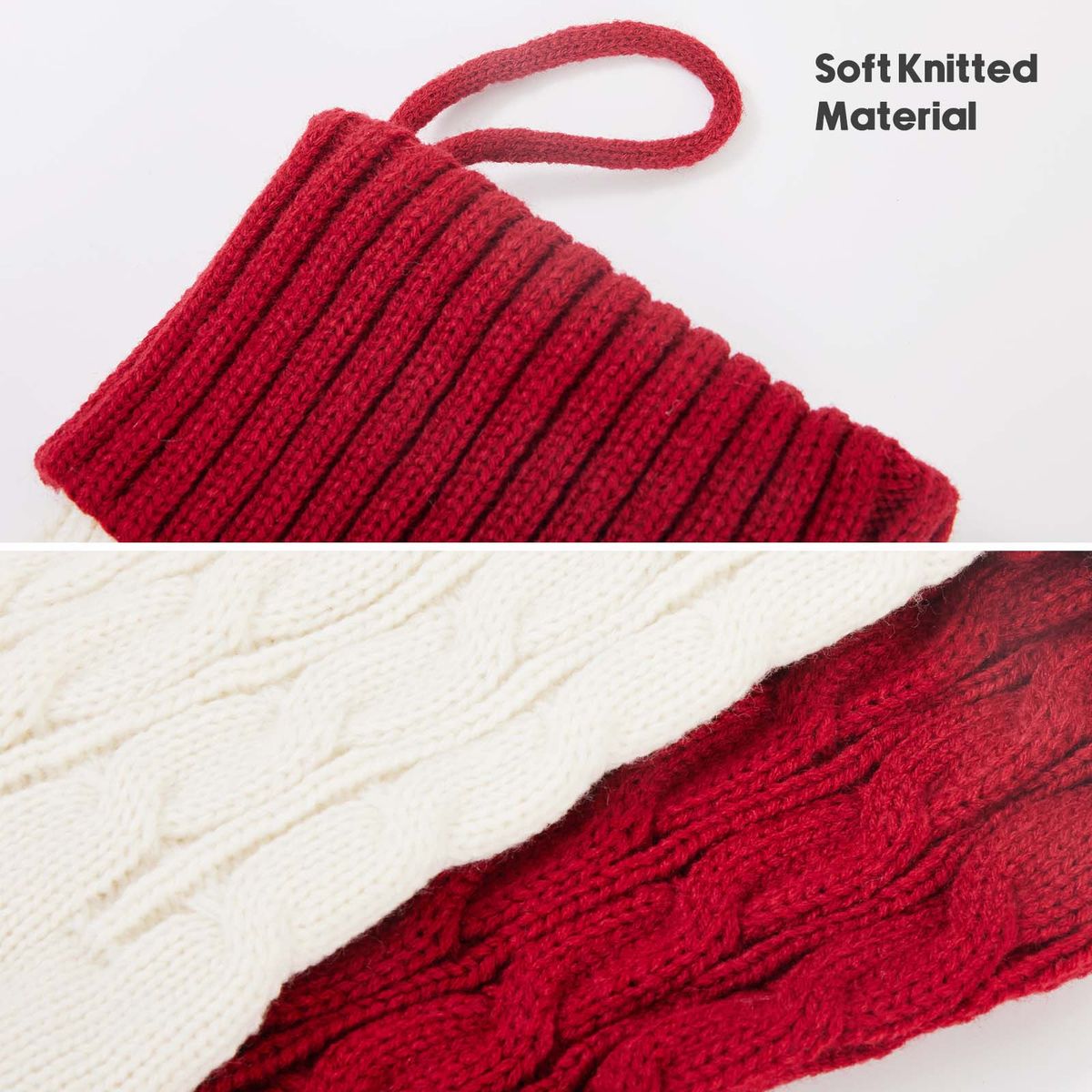 Red Knitted Christmas Stockings