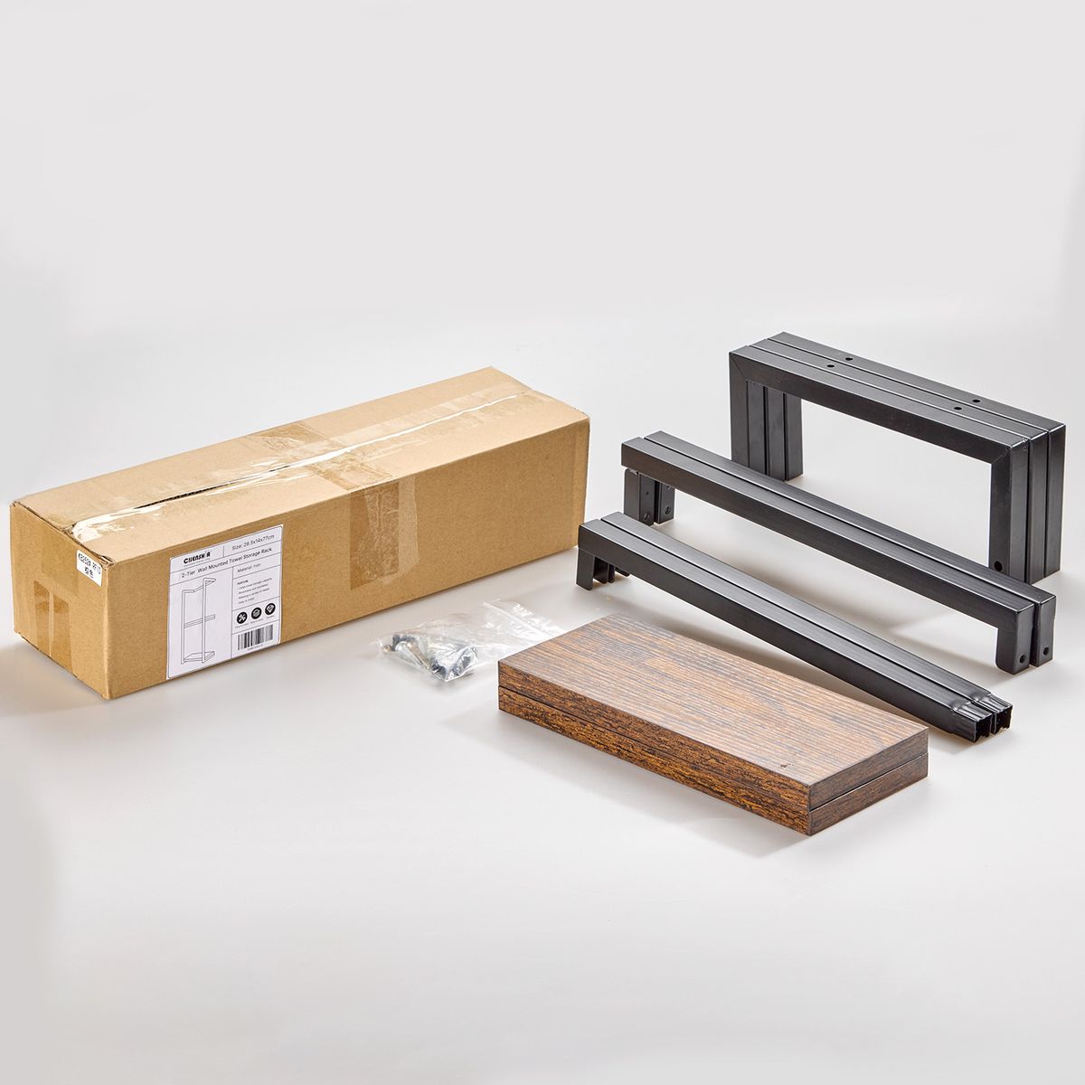 2-Tier Wall Mounted Storage Floating Rack