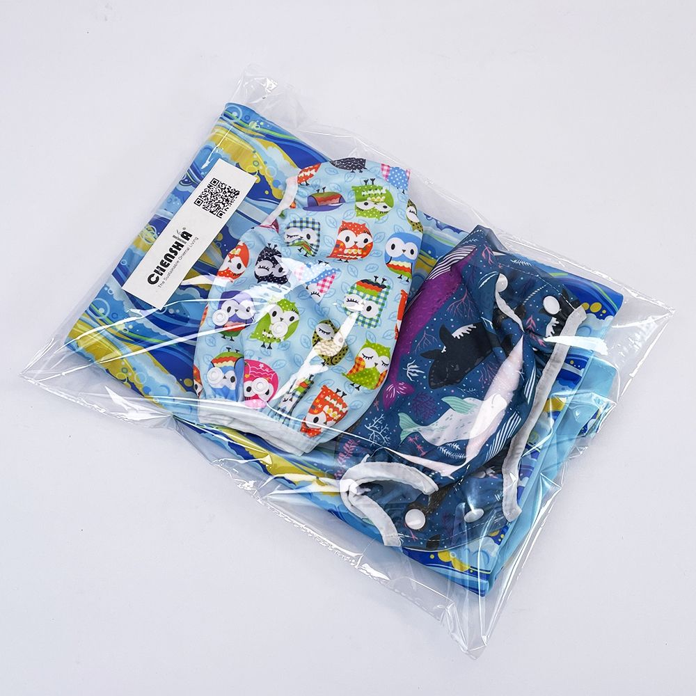 Blue Reusable Baby Swim Nappy Pack
