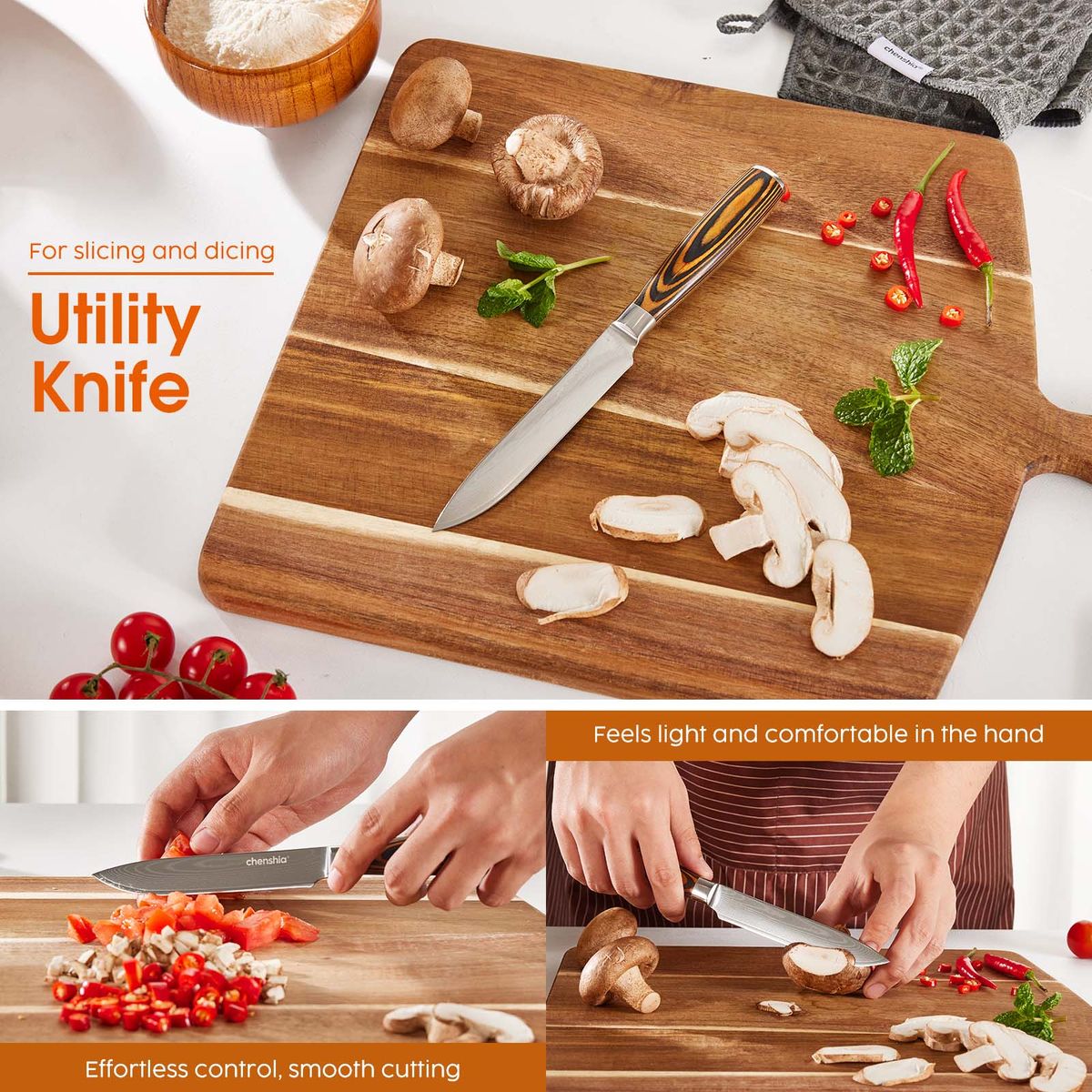 Damascus Knife Set - 5 Piece