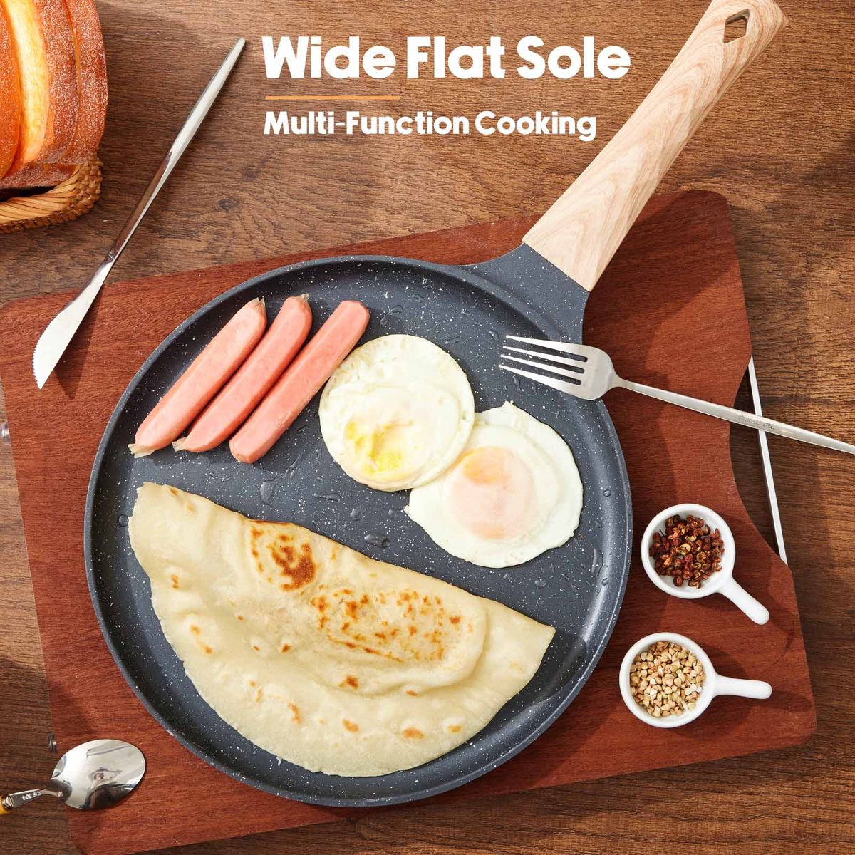 Chenshia 28cm Non-Stick Frying Pan - Pancake & Crepe Pan