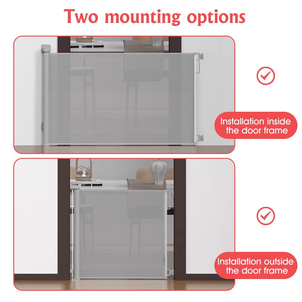 Extra-Wide Retractable Baby and Pet Safety Gate