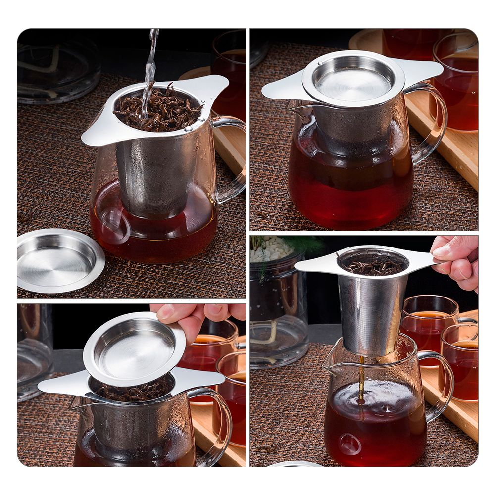 Stainless Steel Tea Infuser Mesh Strainer with Double Handles