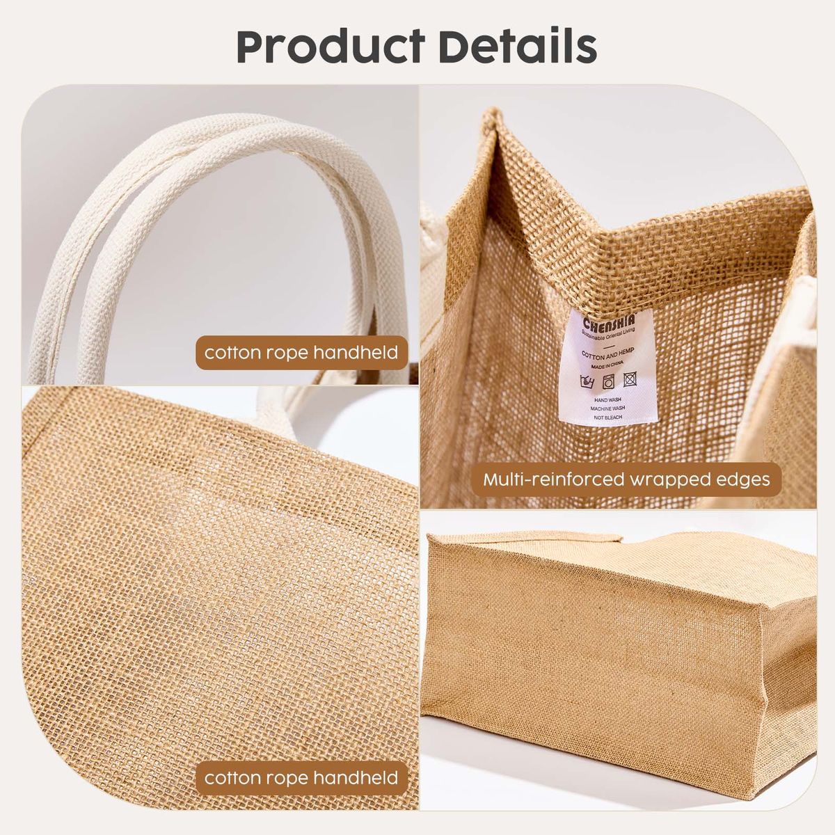 Jute Beach Tote Bag
