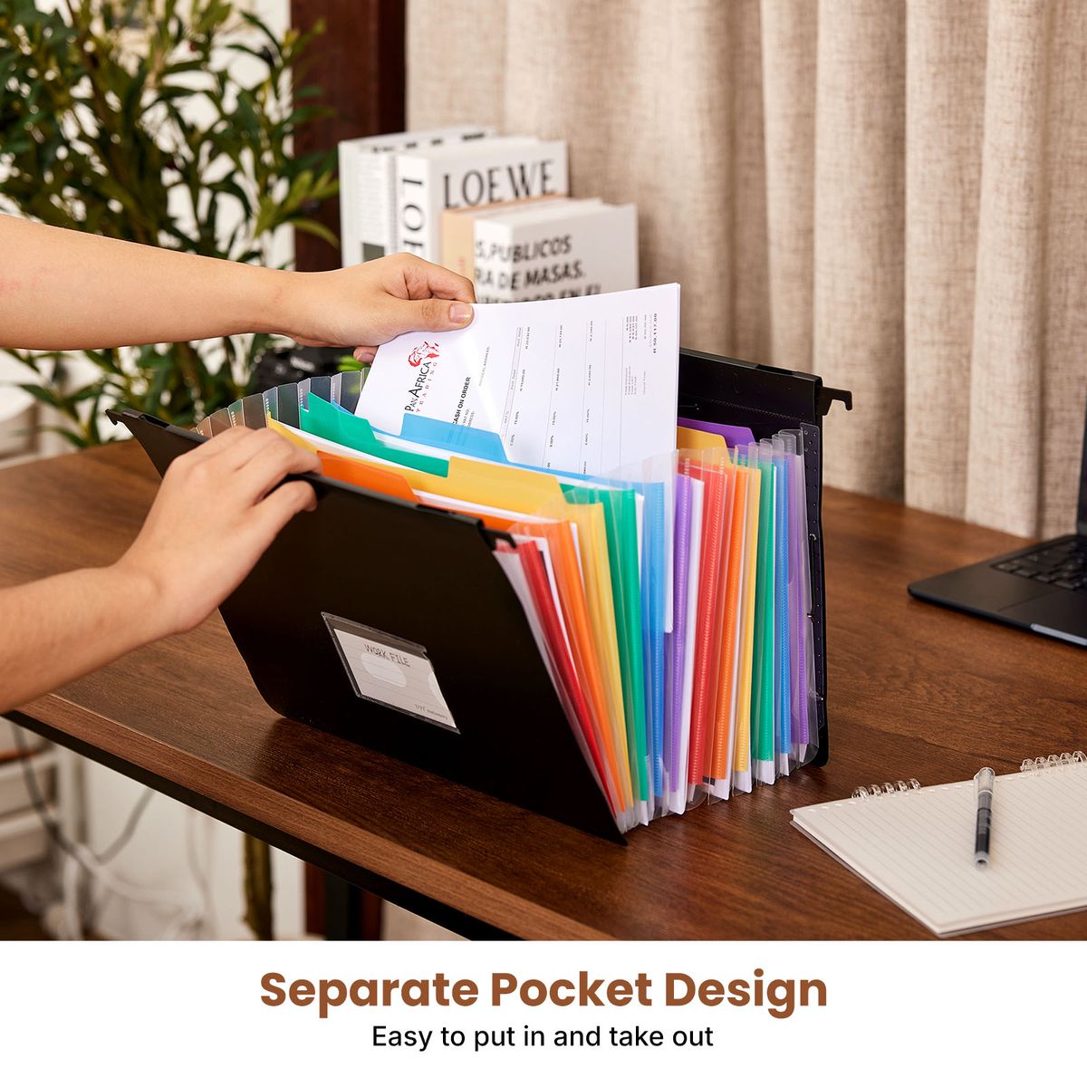 13-Pocket Accordion File Organizer