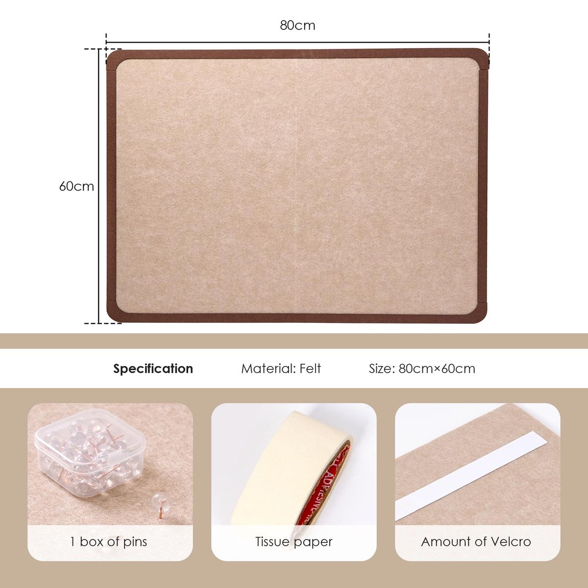 Wall-Mounted Bulletin Board