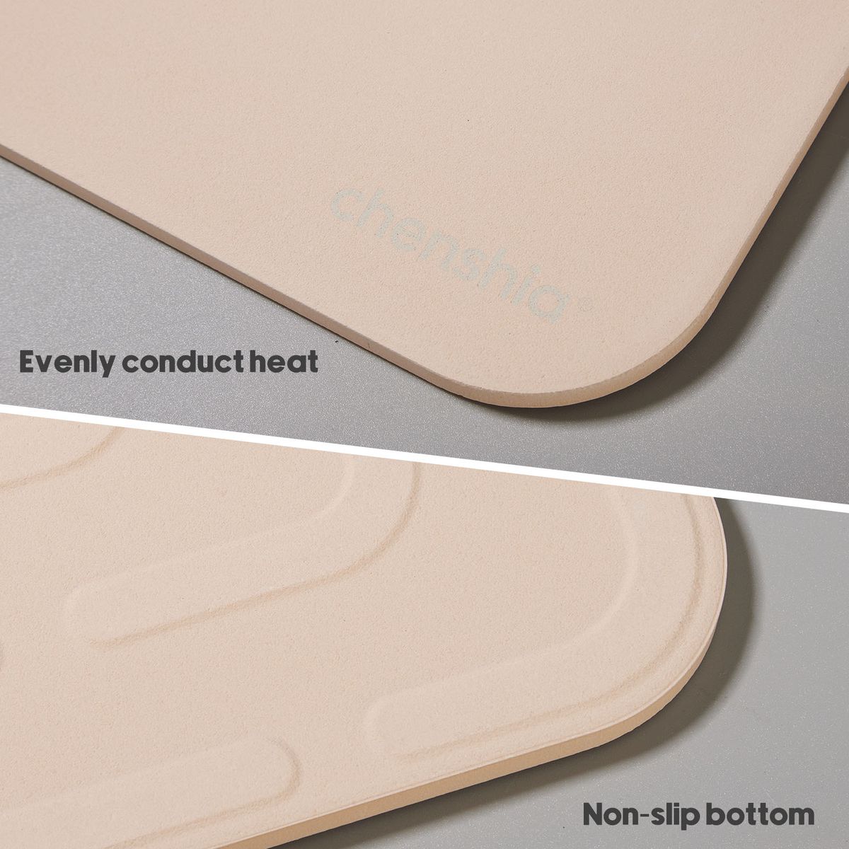 Pizza Stone & Wooden Peel Set - Cordierite Baking Tray Oven Grill BBQ