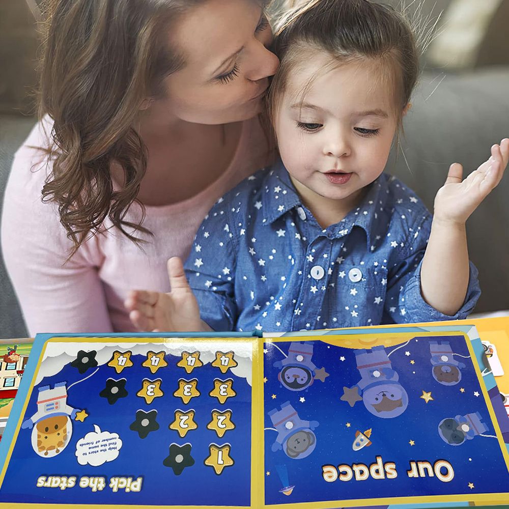 Toddler Busy Book Preschool Learning Toy Interactive Workbook