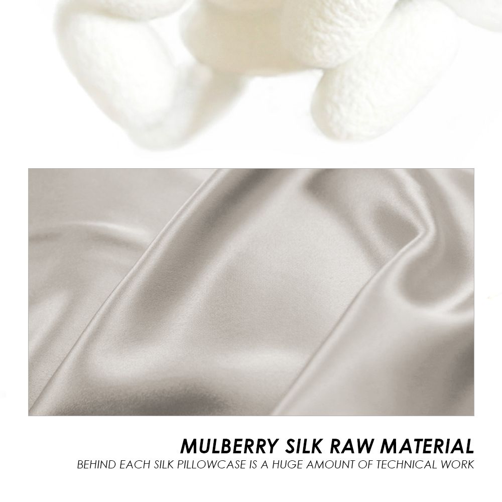 Dark Grey Mulberry Pure Silk Pillowcase - 1Pc