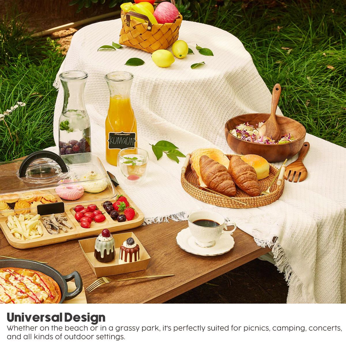 Woven Cotton Boho Outdoor Picnic Blanket