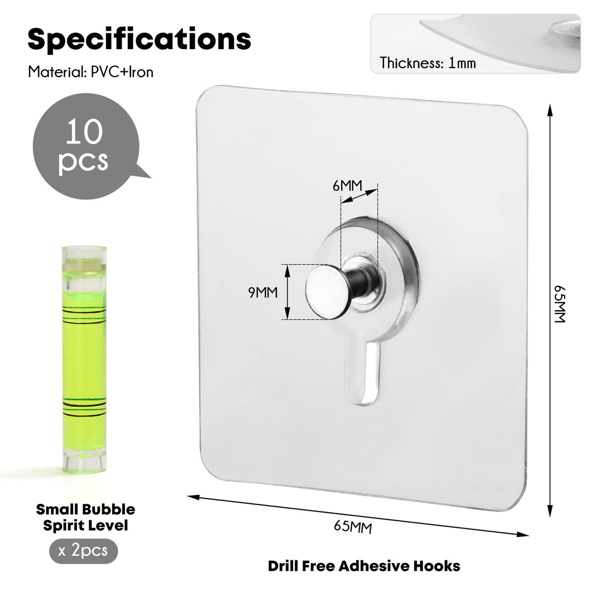 Self-Adhesive Floating Wall Mount Pack