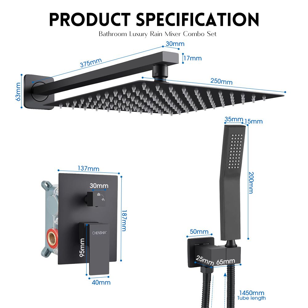 Rainfall & Handheld Shower Set