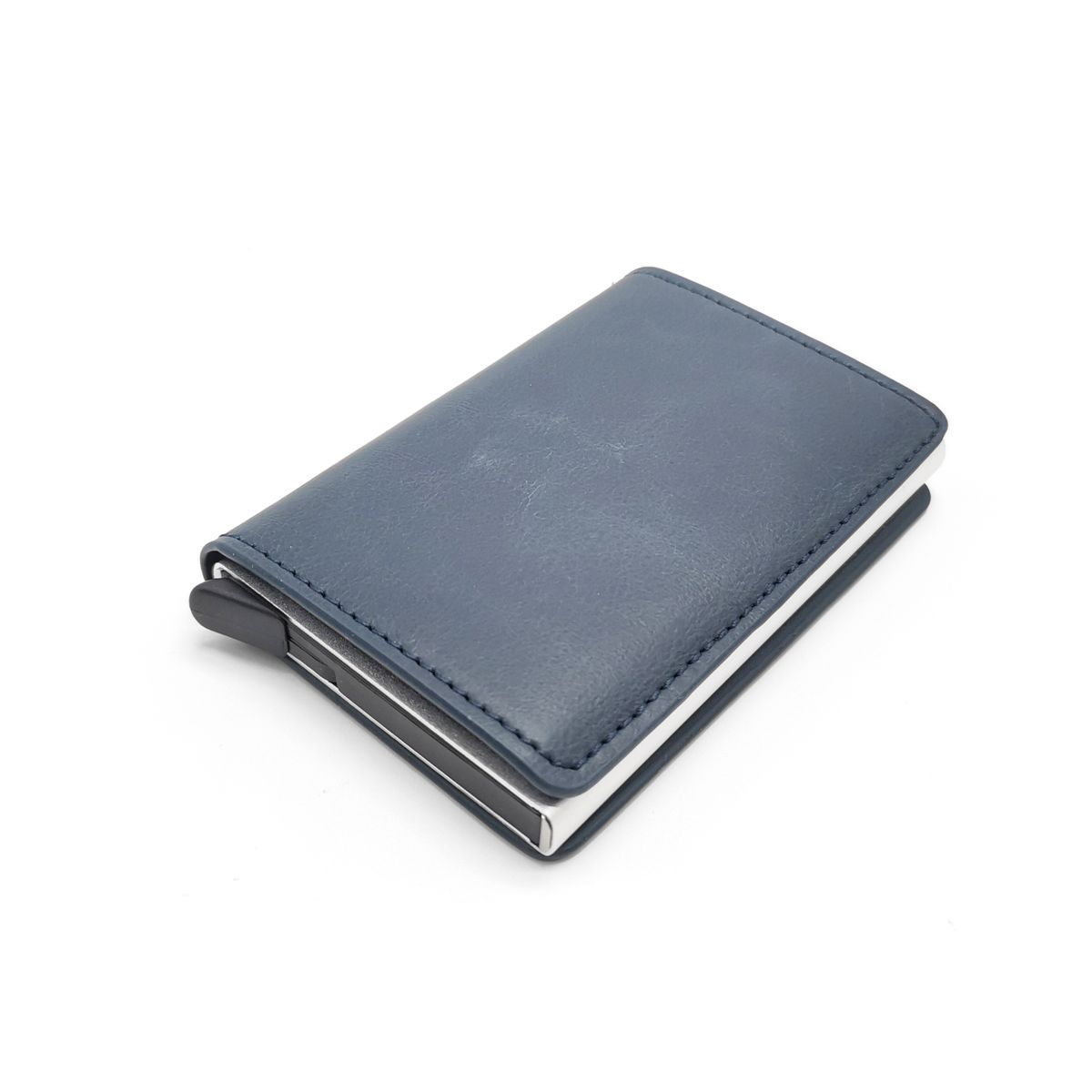 Premium Quality Pop Up Credit Card Holder Wallet RFID Blocking - Grey Python Skin